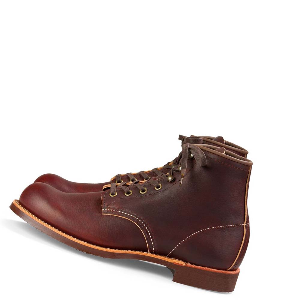 Red Wing Blacksmith Heritage 6-Inch in Oil-Slick Leather Men's Boots Burgundy | ZA 210AHK